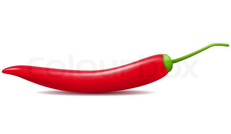 800x464 Red Hot Chili Pepper Vector Illustration Stock Vector Colourbox