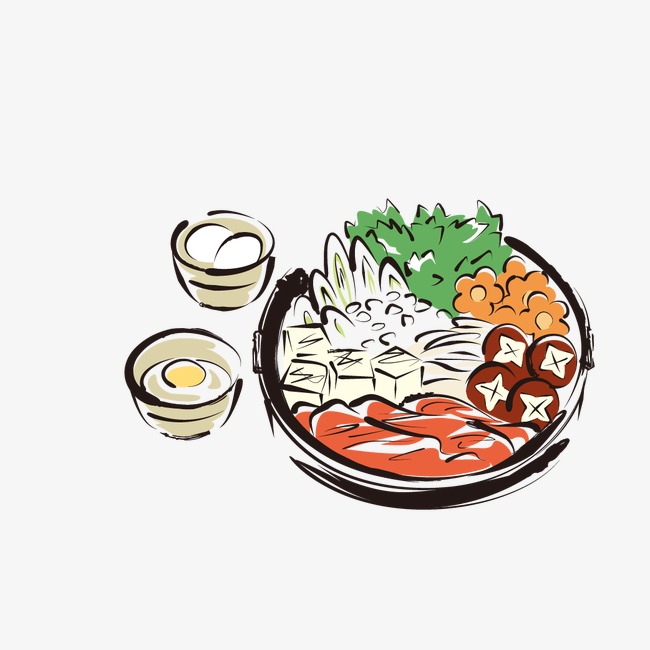 650x650 Hot Pot Dishes, Hand Painted, Japanese Png And Vector For Free