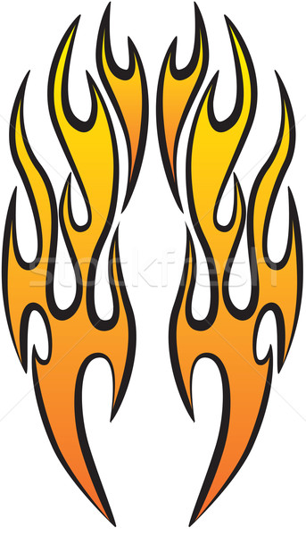 343x600 Hot Rod Racing Flames Vector Illustration David Holm (Squarelogo
