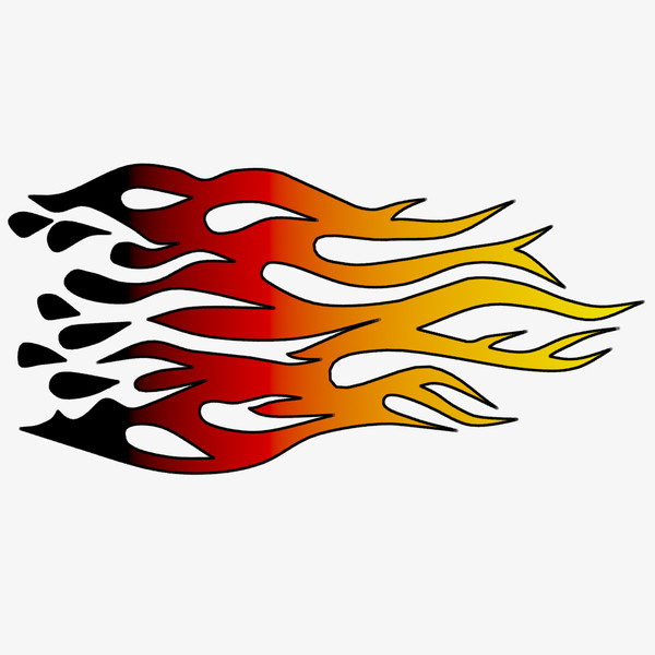 600x600 Hot Rod Flames Clip Art Clipart