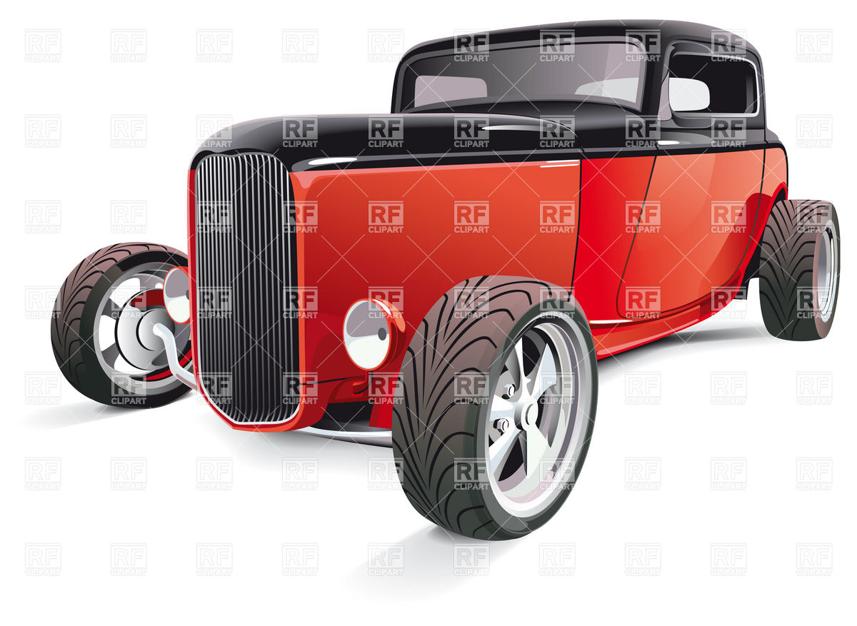 1200x877 Vintage Retro Hot Rod Auto Vector Image Vector Artwork Of