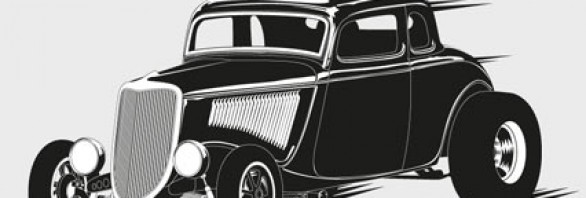 586x198 Hot Rod Free Retro Vectors