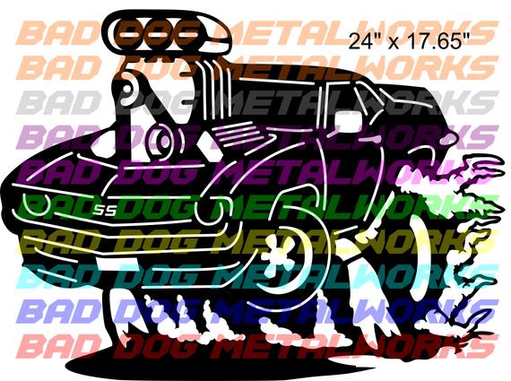 570x425 Camaro Hot Rod Svgdxf Vector Art Digital Download Laser Etsy