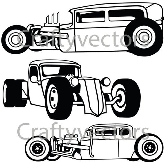 570x570 Hot Rod Free Vector