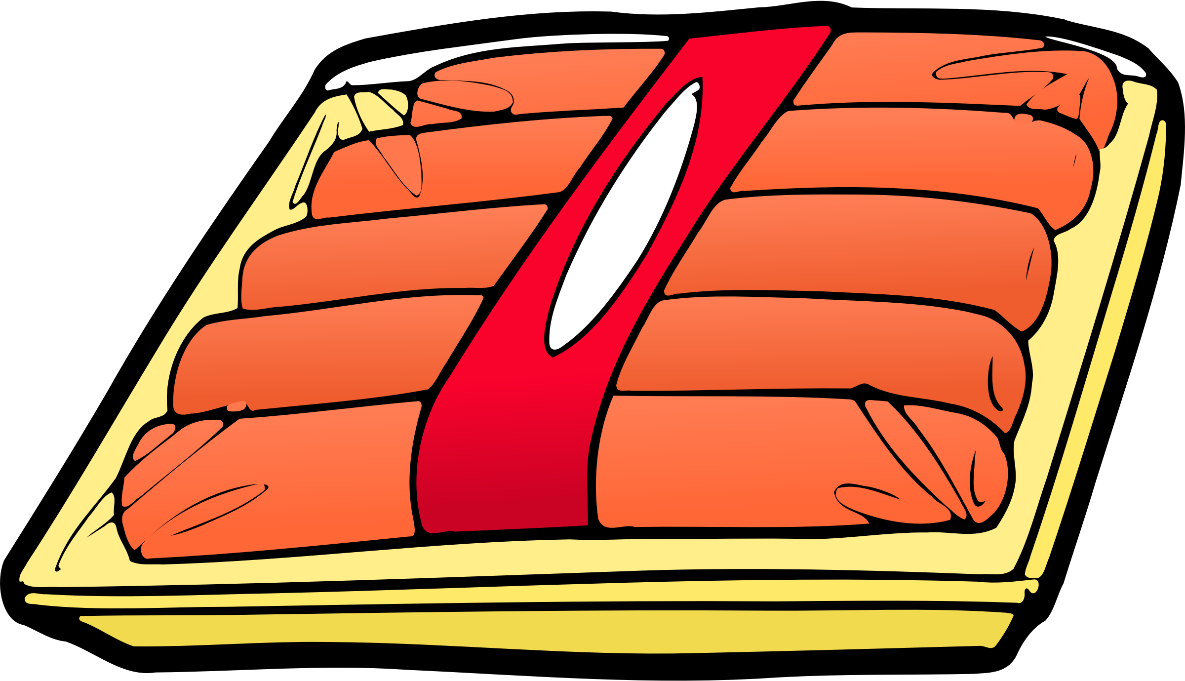 2400x1379 Hot Dogs Vector Clipart Image