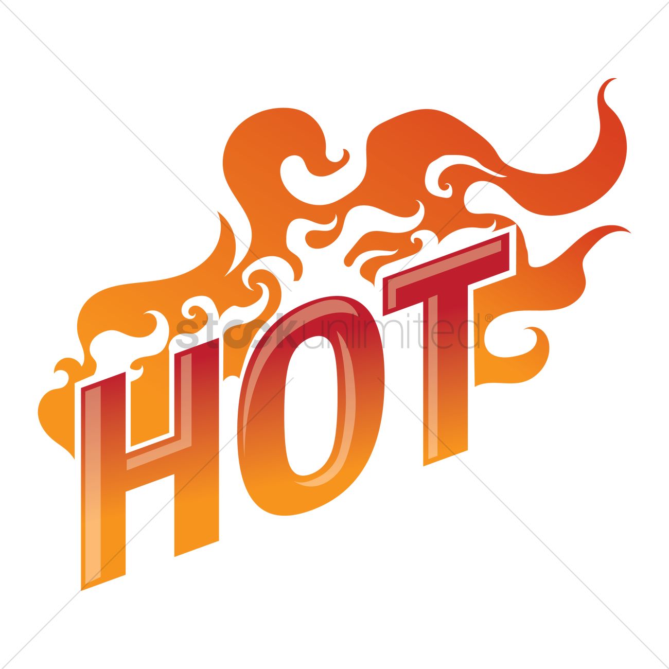 1300x1300 Word Hot Vector Image