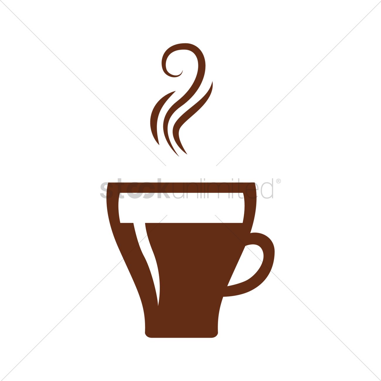 1300x1300 Cup Of Hot Coffee Vector Image