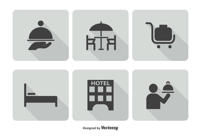 700x490 Hotel Service Icon Set