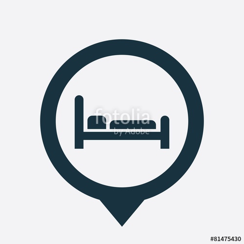 500x500 Hotel Icon Map Pin Stock Image And Royalty Free Vector Files On