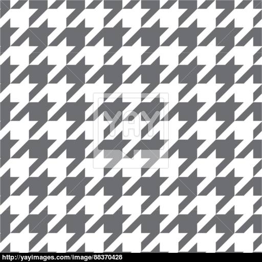 512x512 Houndstooth Vector Seamless Grey And White Pattern Or Tartan Tile