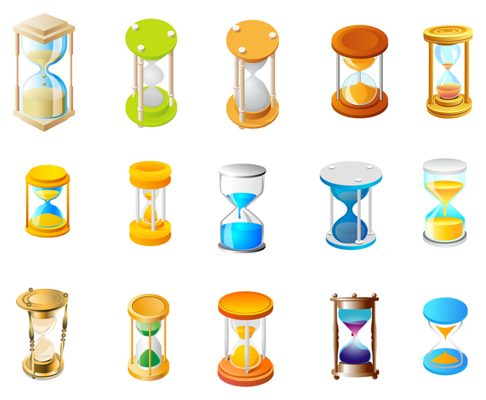 692x570 Hourglass Icon Vector
