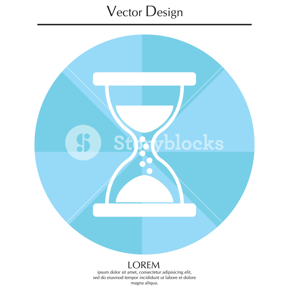 1000x1000 Hourglass Icon Vector Royalty Free Stock Image