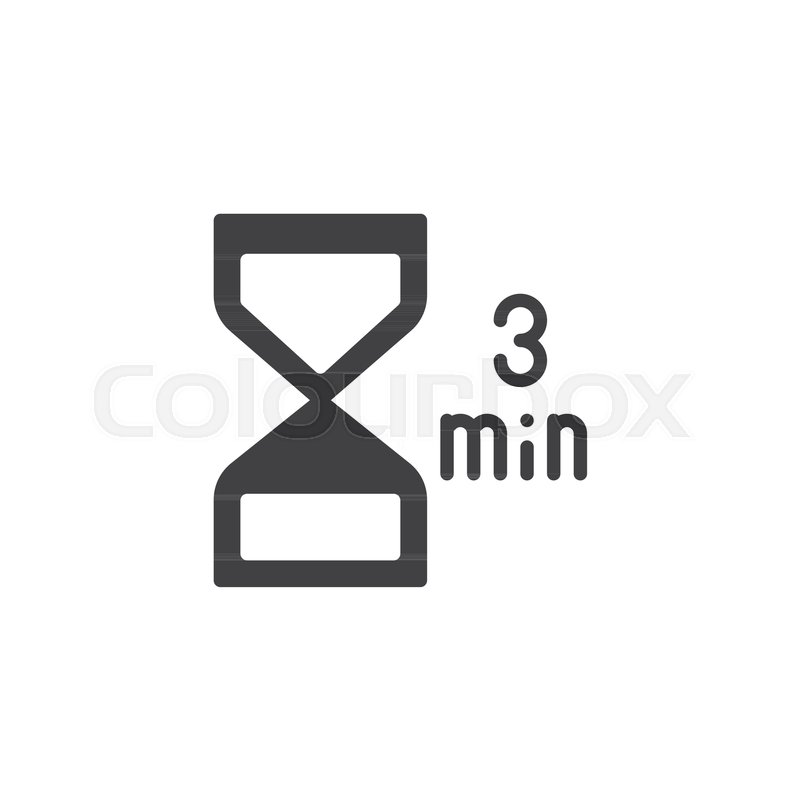 800x800 Kitchen Hourglass Icon Vector, Filled Flat Sign, Solid Pictogram