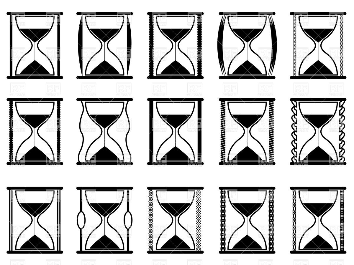 1200x900 Sand Glass (Hourglass) Simple Icon Vector Image Vector Artwork