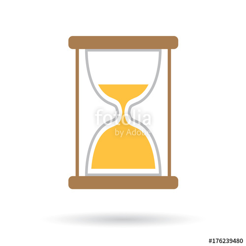 500x500 Hourglass Icon Vector Illustration Stock Image And Royalty Free