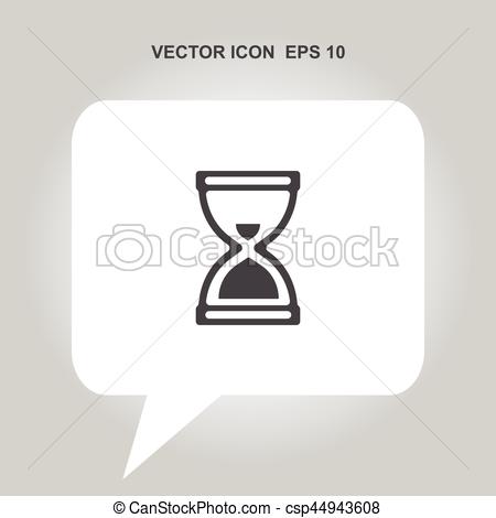 450x470 Hourglass Vector Icon.