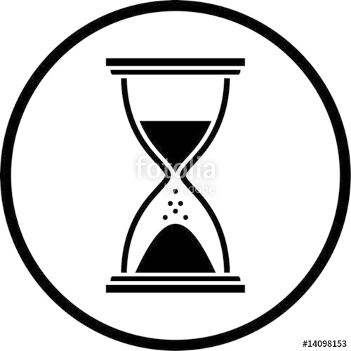 500x500 Hourglass. Vector Illustration Stock Image And Royalty Free