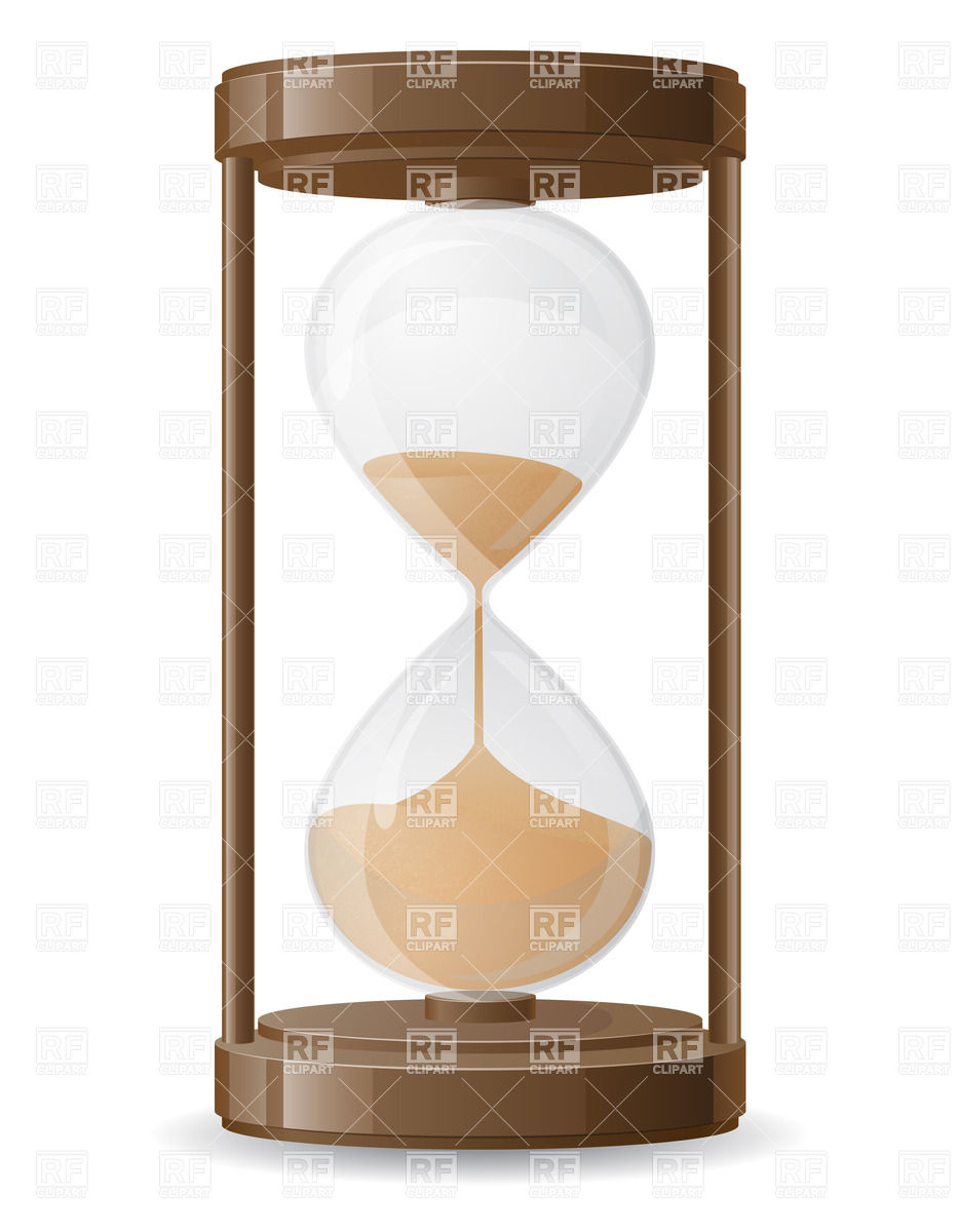 933x1200 Old Retro Wooden Hourglass Vector Image Vector Artwork Of