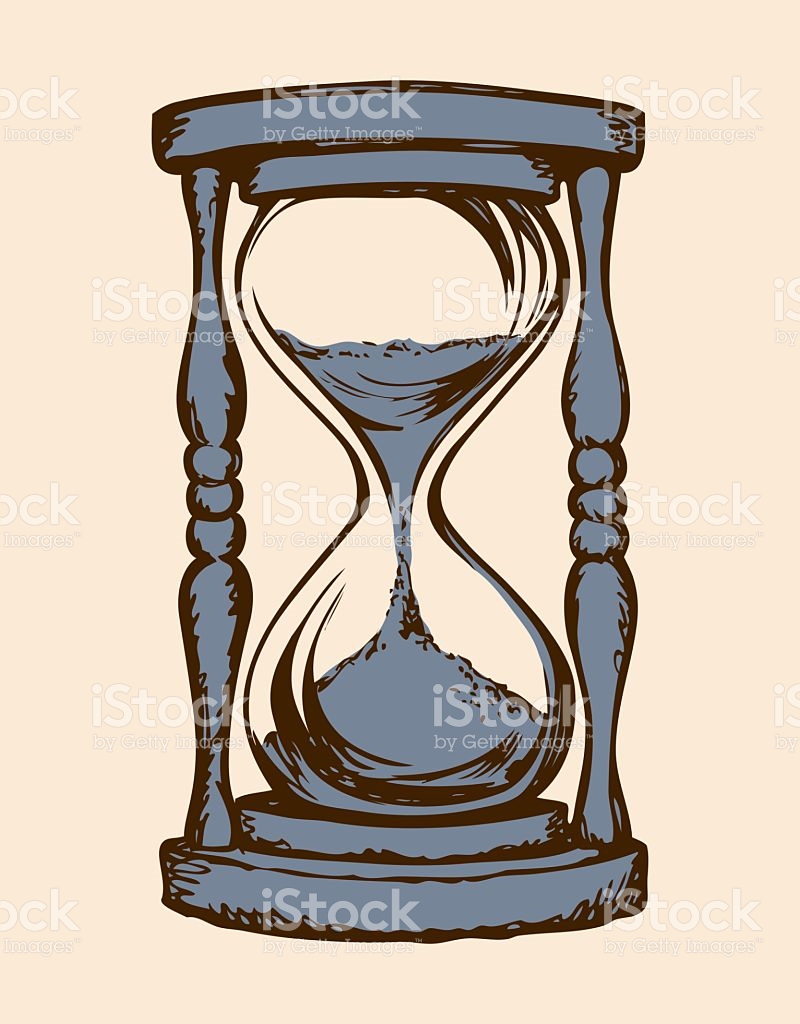 800x1024 Drawn Hourglass Vector