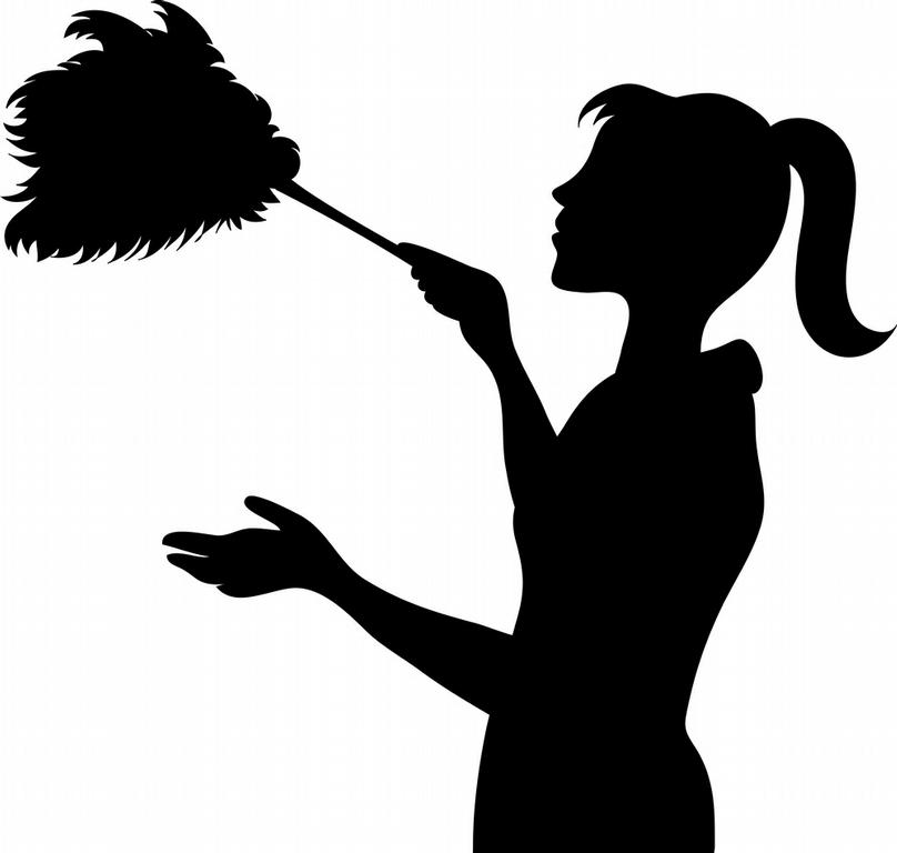 808x768 House Cleaning Black And White Clipart