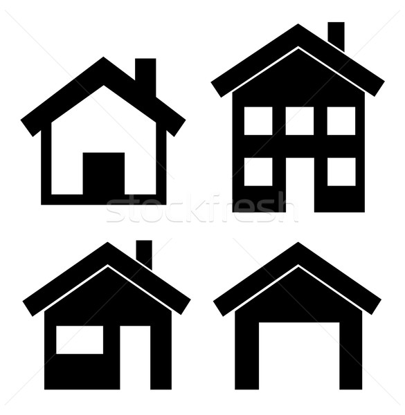 585x600 House Icon Vector Illustration Robuart ( 3880439) Stockfresh