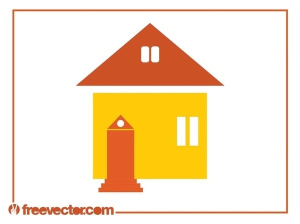 600x448 House Icon Free Vector 123freevectors