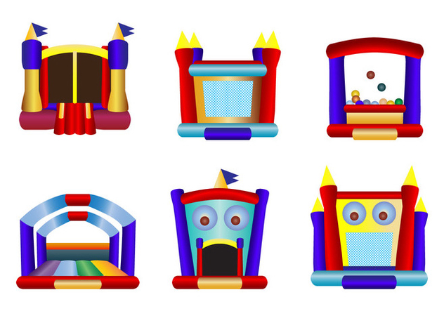 632x443 Children Bounce House Icon Vectors Free Vector Download 397393