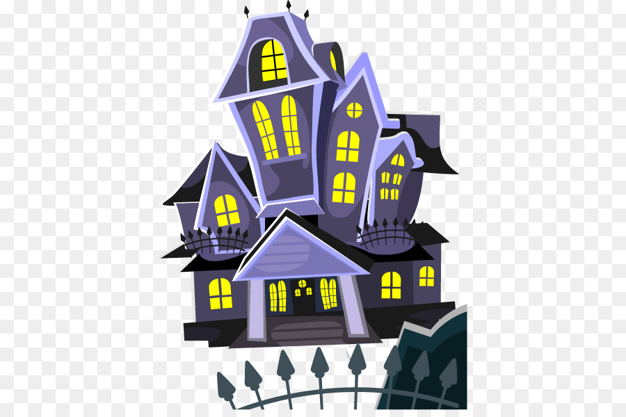 900x600 Halloween Haunted Attraction House Illustration