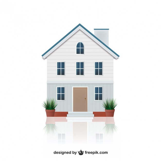 626x626 House Illustration Vector Free Download