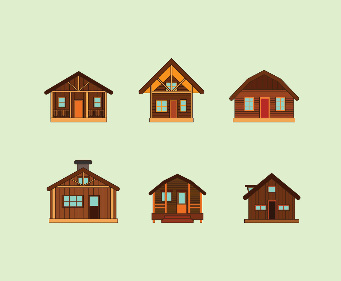 1136x936 Wooden Houses Vector Vector Art Amp Graphics