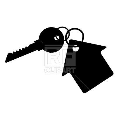 400x400 House Key Vector Image Vector Artwork Of Architecture, Buildings