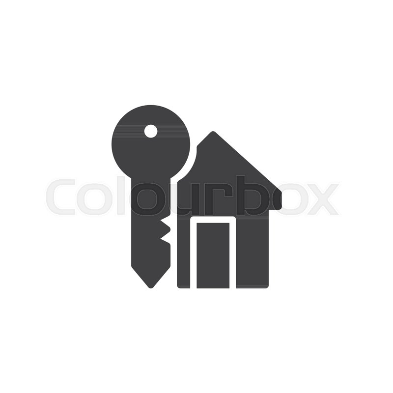 800x800 Home Key Vector Icon. Filled Flat Sign For Mobile Concept And Web