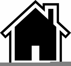300x280 Black And White House Outline Clipart Free Images