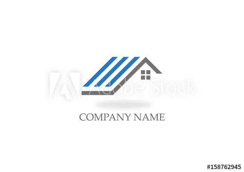 500x353 House Roof Vector Realty Logo