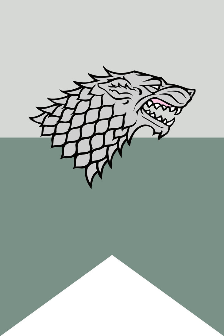 730x1095 House Stark Flag Poster By Tailwindstudios