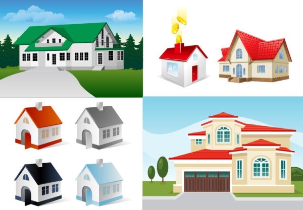 600x417 5 House Vector Free Vector In Encapsulated Postscript Eps ( .eps