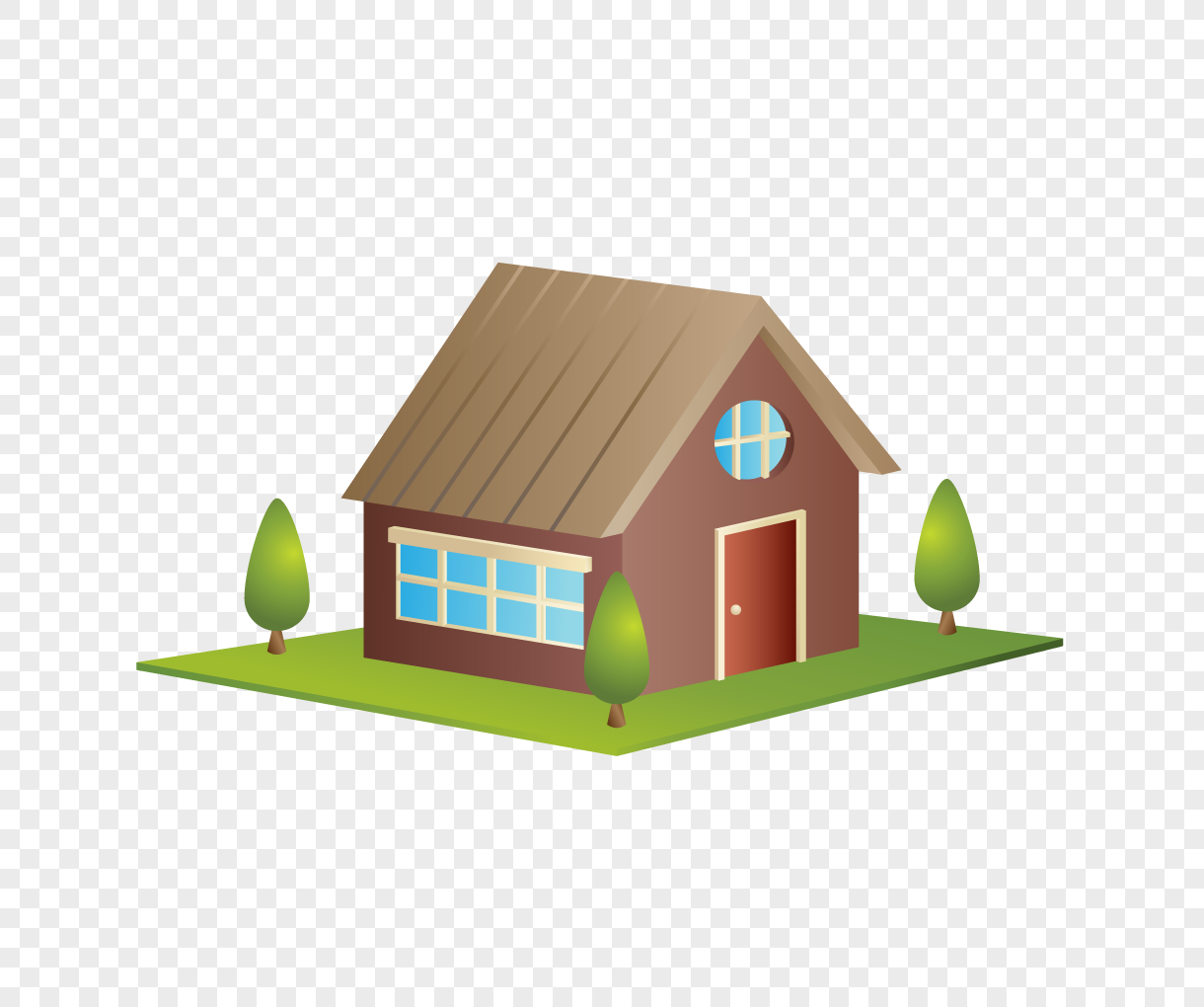 1220x1020 Cartoon House Vector Design Material Png Image Picture Free