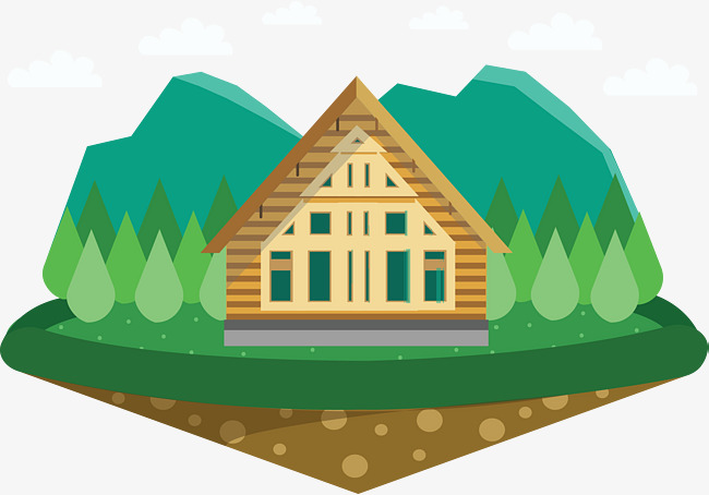 650x454 Country House Vector, House Vector, Green, Cartoon Png And Vector