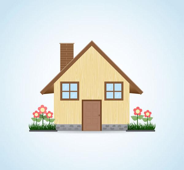 600x554 Cartoon House Vector Picture [Ai]