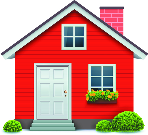 500x458 Different Houses Design Elements Vector 05 Free Download