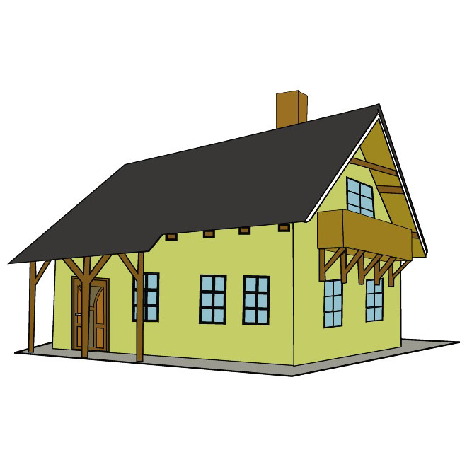 660x660 House Vector Graphics