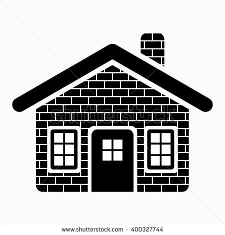 450x470 House Clipart Black And White ~ Frames ~ Illustrations ~ Hd Images