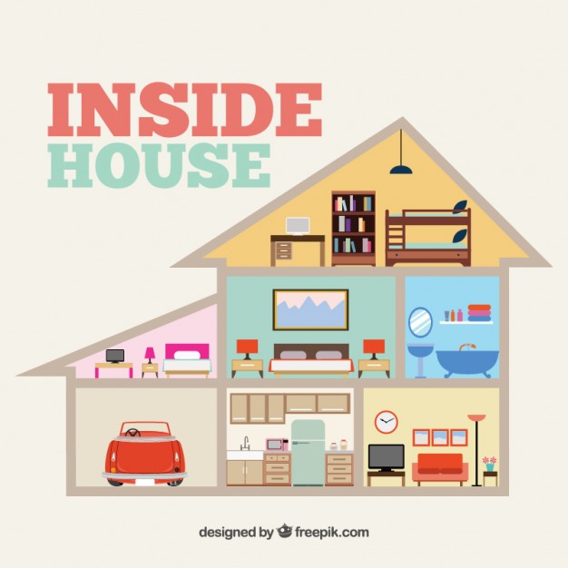 626x626 Inside House Vector Free Download