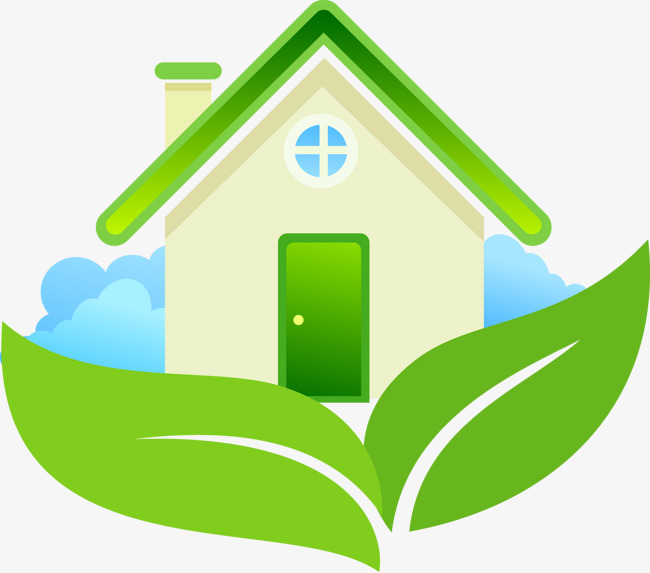 650x573 Green House Vector Material, Green Vector, House Vector, Green Png
