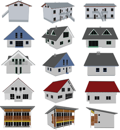 239x260 Small House Vector Graphics To Download