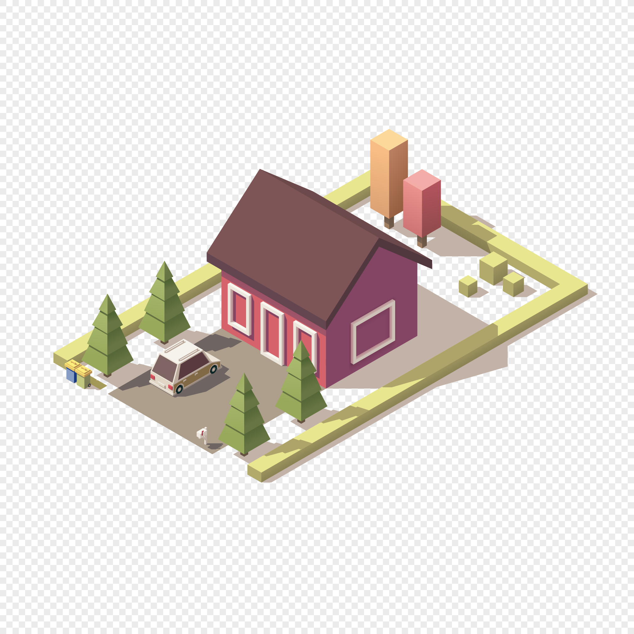 2020x2020 Building House Vector Png Image Picture Free Download