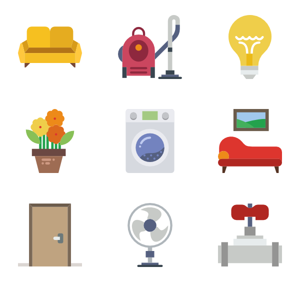 600x564 Housekeeping Icons