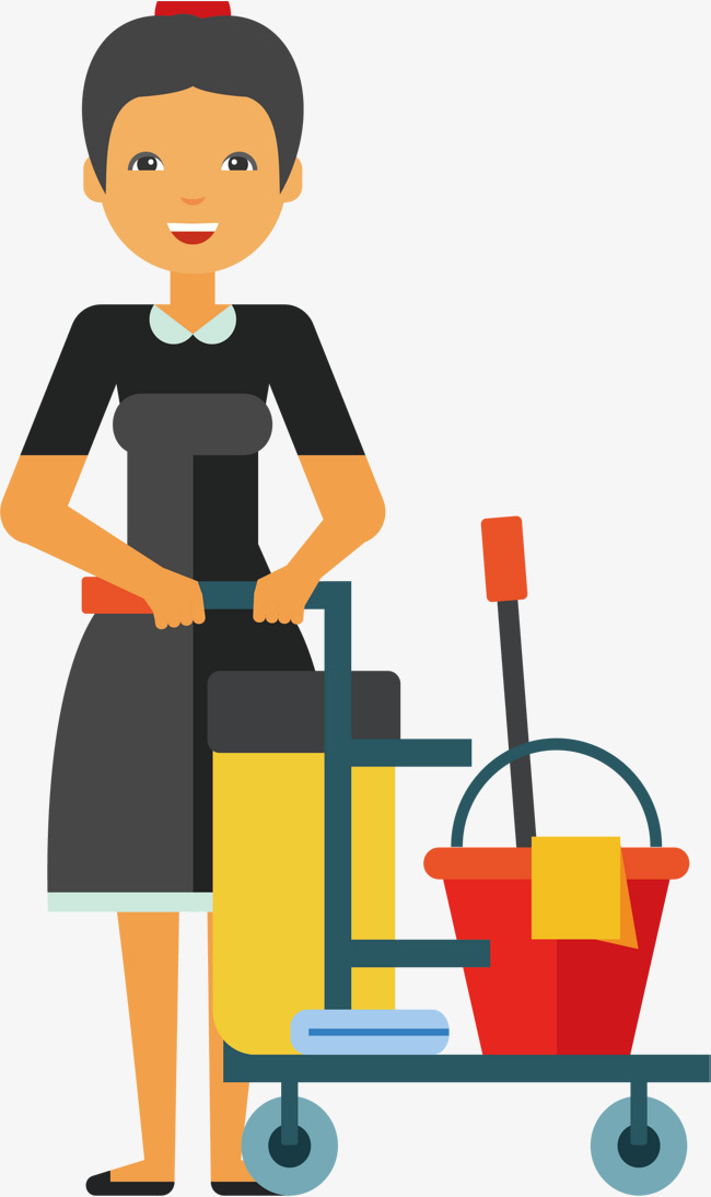 650x1094 Housekeeping Staff, Vector Png, Domestic Company, Cleaning Company
