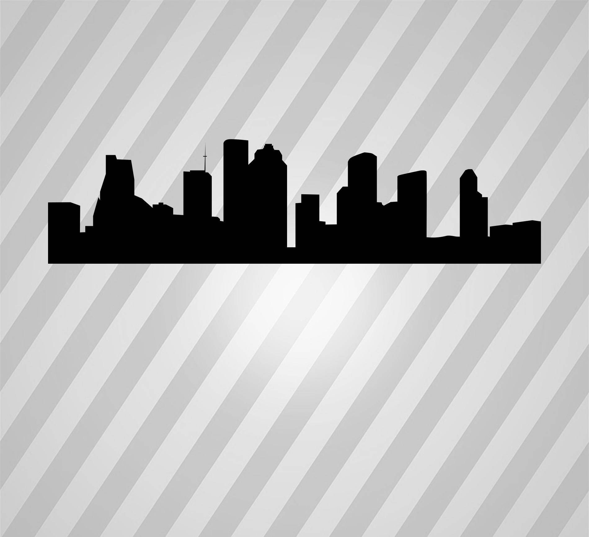 1900x1733 Houston Skyline Silhouette