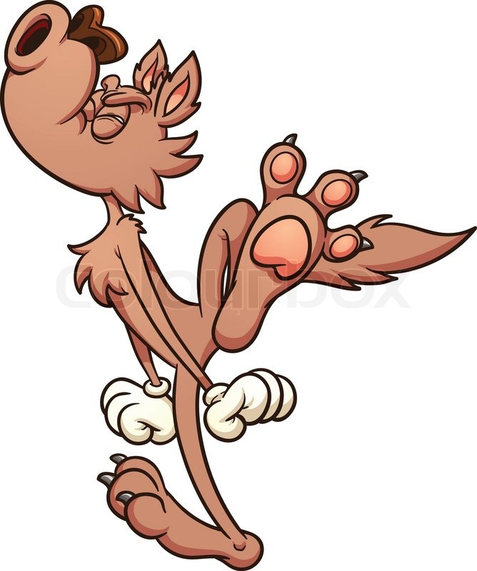 668x800 Cartoon Howling Wolf Stock Vector Colourbox